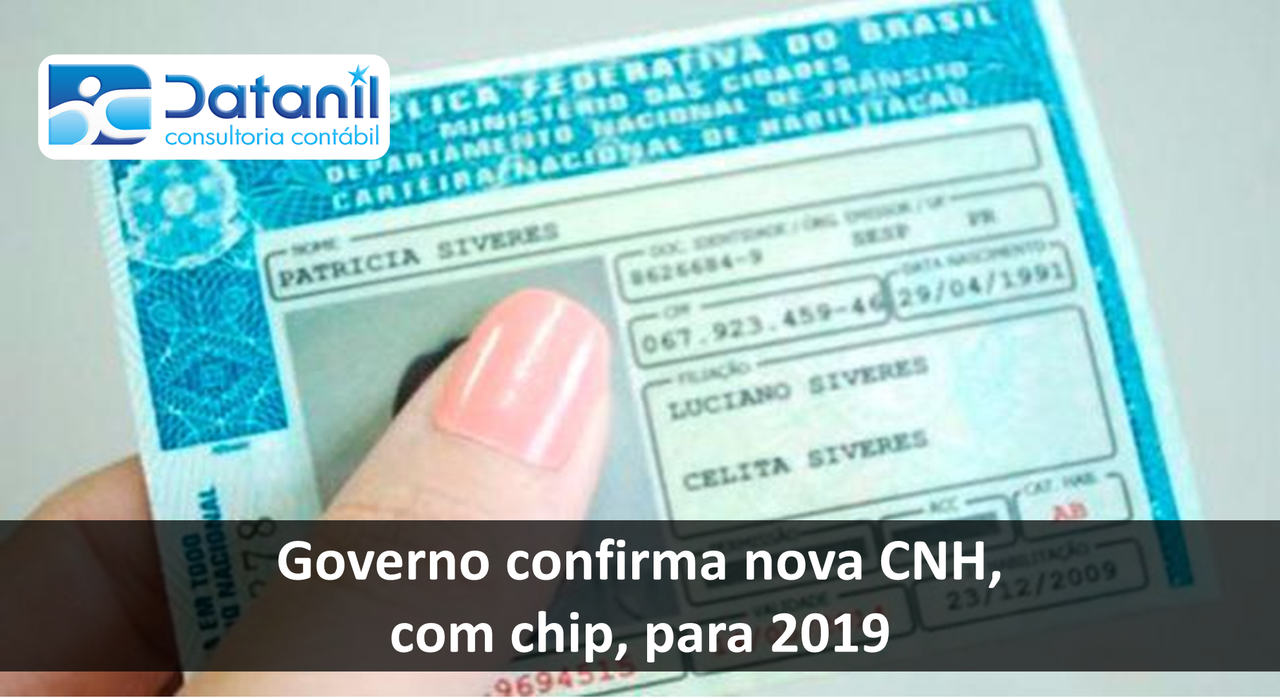 Governo Confirma Nova CNH, Com Chip, Para 2019