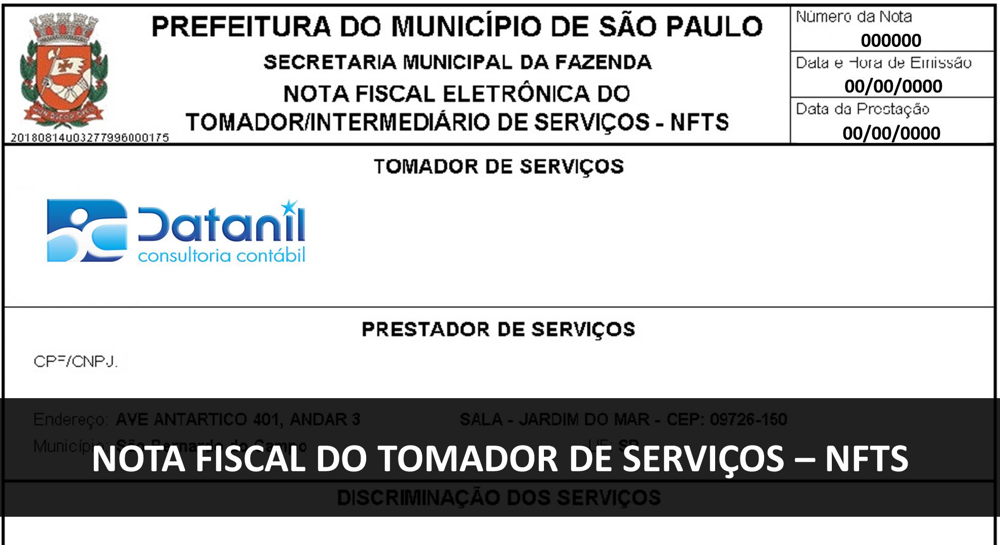 Nota Fiscal de Serviços Eletrônica – NFS-e – CRCDF